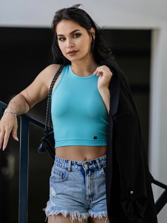 Modern női Croptop VSB LOLLY mentol