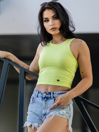 Női croptop VSB LOLLY lime