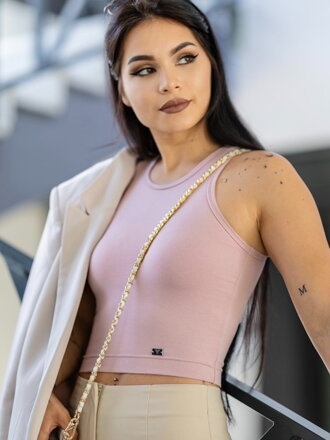 Női croptop VSB LOLLY powder pink