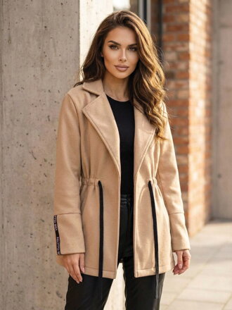 Meleg női kabát VSB ESTER bézs színben