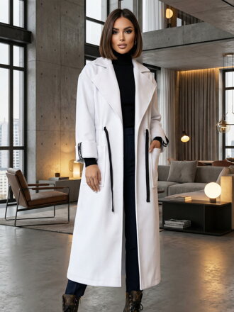Női elegáns kabát VSB KLOE fehér