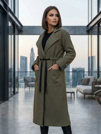 Női elegáns kabát VSB KLOE zöld