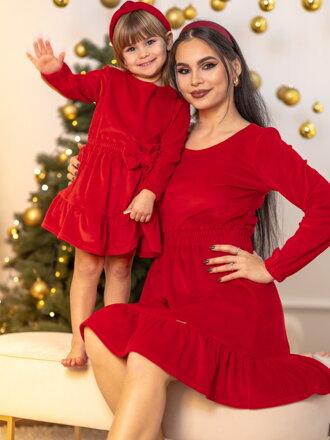 Anya és lánya ruha VSB VELVET RED
