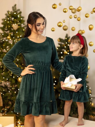 Anya és lánya ruha VSB VELVET SMARAGD
