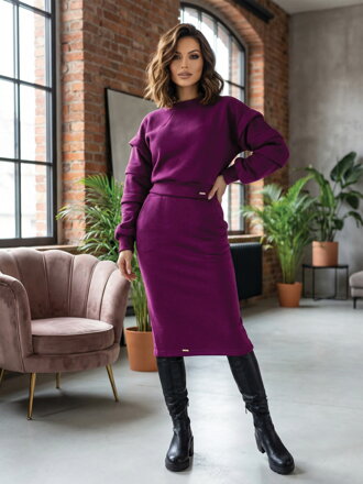 Női melegítő szett VSB ELIZABETH szilva színben