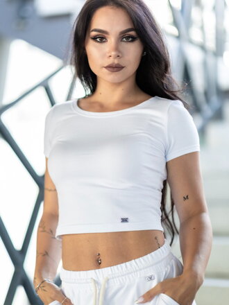 VSB PATTY crop-top gyönyörű fehér színben 
