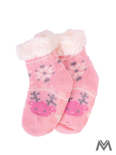 Termo zokni csecsemőknek Szarvas  rózsaszín