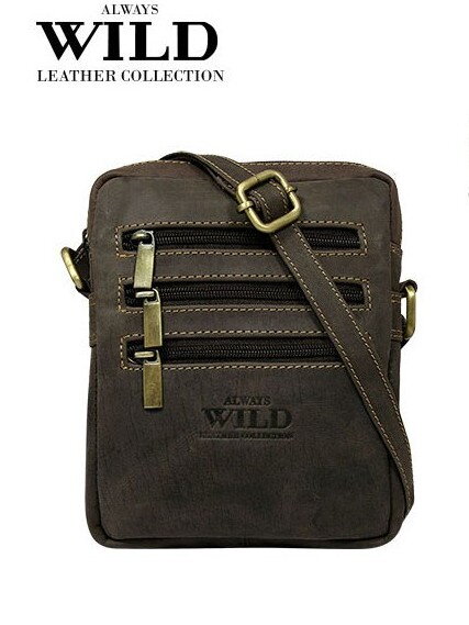 Férfi bőr CROSSBODY táska 250-MH Barna