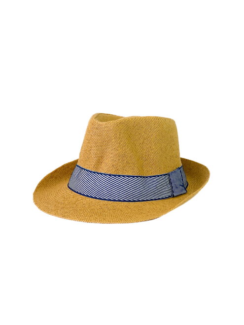 Hnedý štýlový slamený klobúk v hnedej farbe A-53 