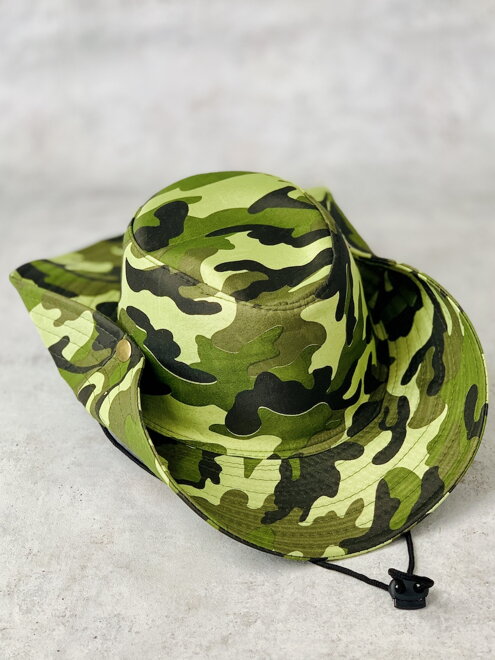Férfi terepmintás kalap  A-31 zöld