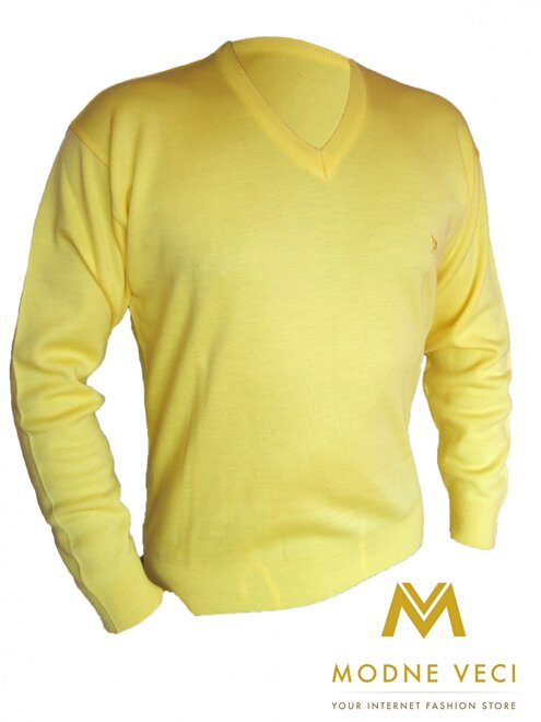 Férfi pulóver 06 sárga
