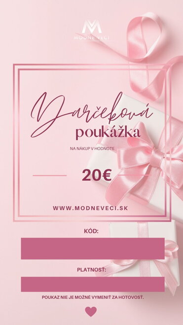 Darčeková poukážka ModneVeci.sk