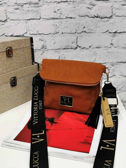 Kabelka v hnedej farbe crossbody 01-3