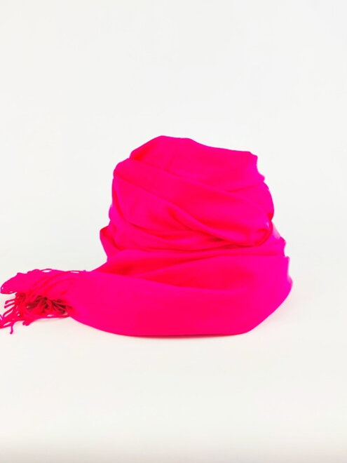 Bavlnená šatka jednofarebná fuksia