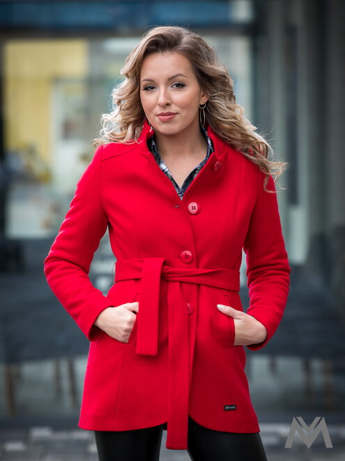 VERSABE Luxus női kabát IGA- piros