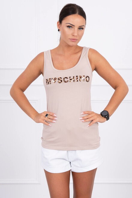 Női trikó MOSCHINO 9000-2 világosbarna színben