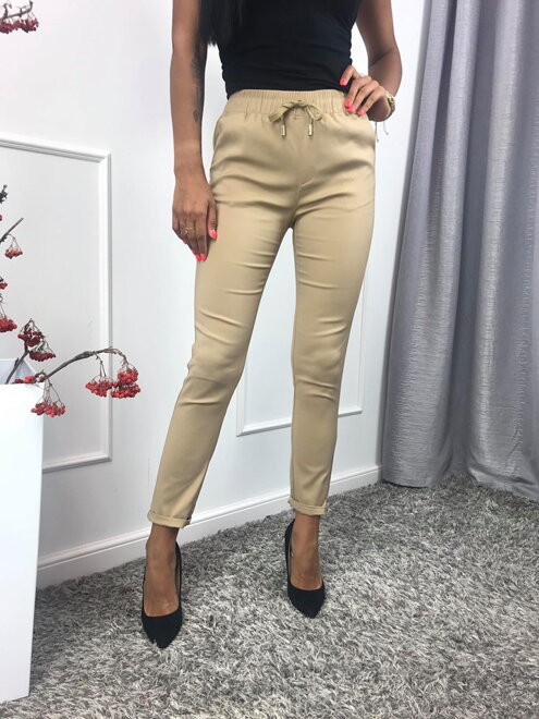 Dámske elegantné nohavice FREESIA MsF13 béžové