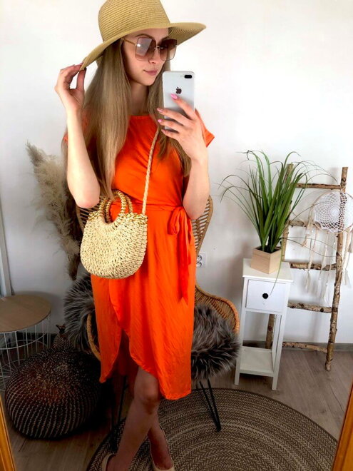 Női nyári ruha MFY narancssárga
