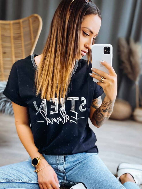Női póló STIEN MFY fekete