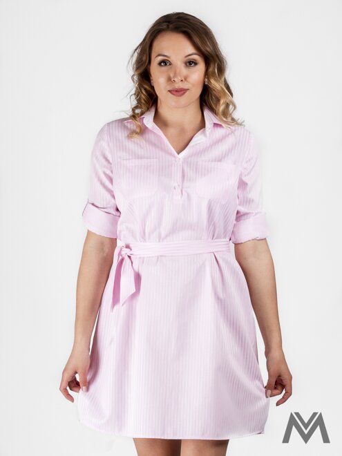 Női ing ruha VS-DS 1842 rózsaszín