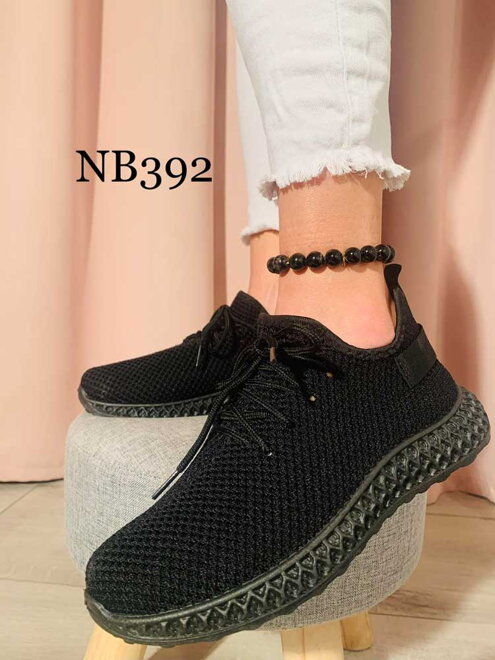Női vászon tornacipő NB392 fekete