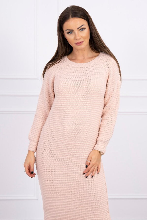 Női kötött ruha 2019-38 rózsaszín színben