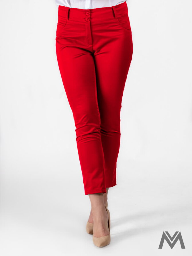 Elegáns női piros nadrág - VERSABE