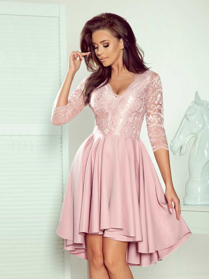 Elegáns női ruha 210-11 rózsaszín színben