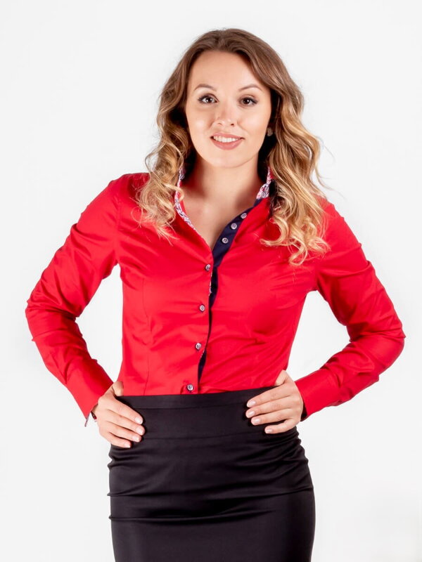 VERSABE Női ing VS-DK 1839 piros VERSABE Női ing VS-DK 1839 piros