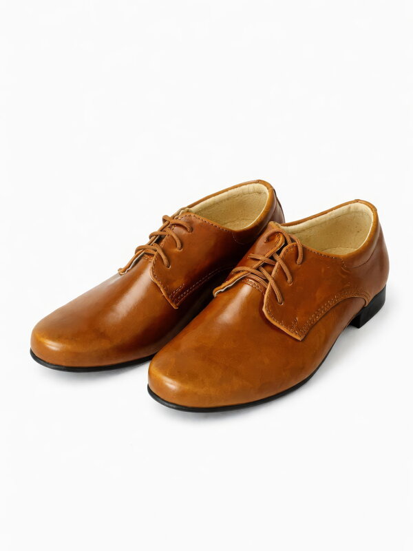 Alkalmi bőrcipő kisfiúknak 299 barna színben