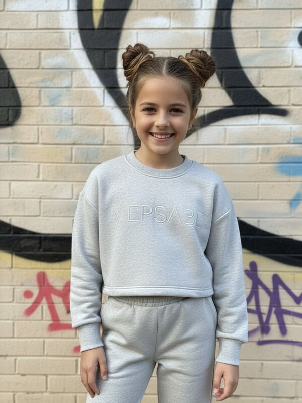 Detská tepláková mikina VSB IWY sivá