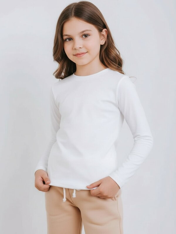 Bavlnený detský nátelník VSB DANI biely 