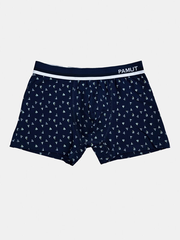 Tmavomodré pánske bavlnené boxerky  Tmavomodré pánske bavlnené boxerky