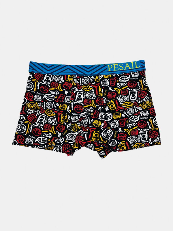 Pánske bavlnené boxerky PESAIL čierne 