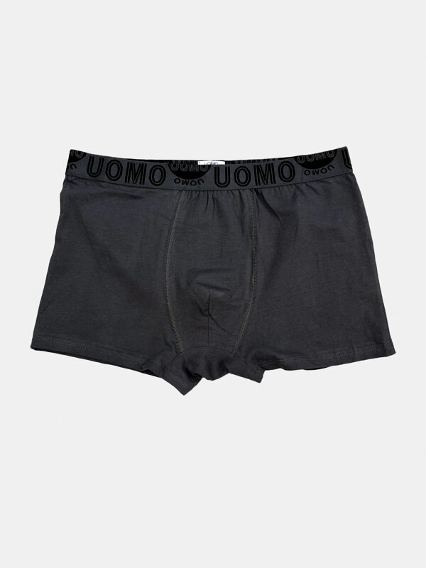 Pánske tmavosivé bavlnené boxerky 