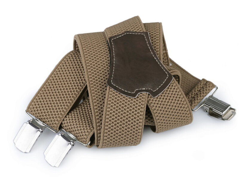 Traky šírka 3,5 cm dĺžka 120 cm 650265 béžové Traky šírka 3,5 cm dĺžka 120 cm 650265 béžové