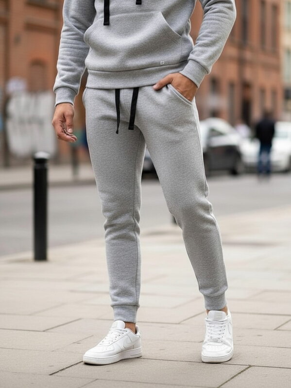 Pánske sivé tepláky VSB CLASSIC 