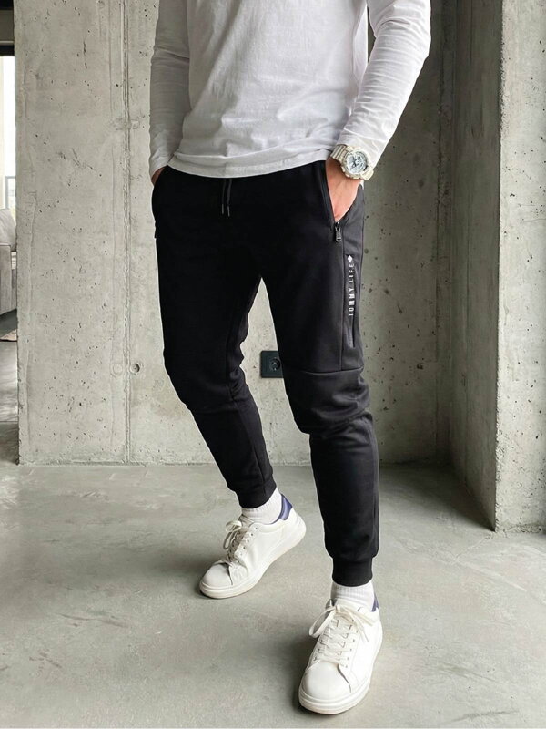 Férfi mackónadrág fekete színben