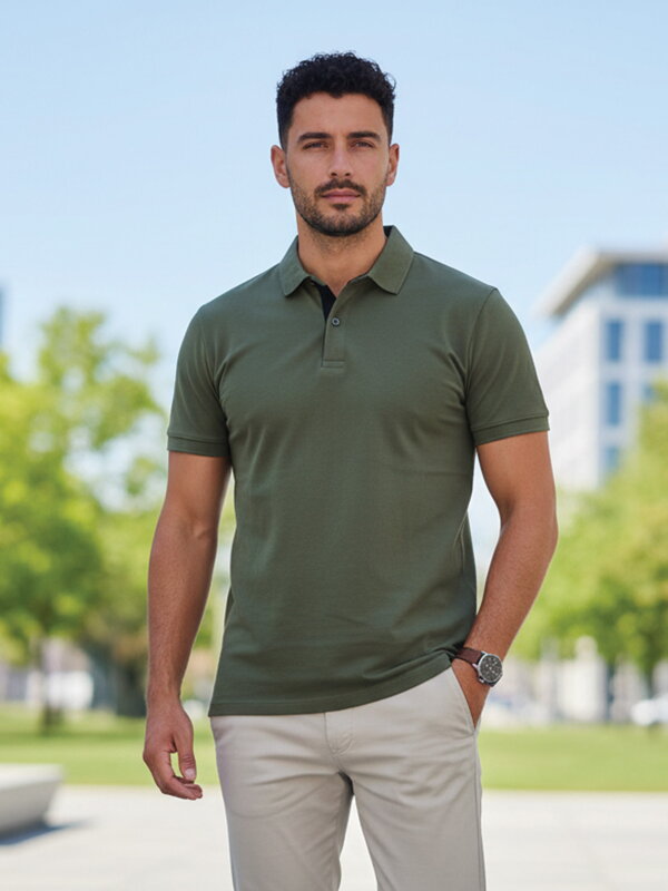 Férfi POLO trikó VSB VUGO zöld színben