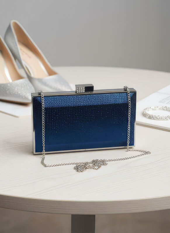 Királykék alkalmi táska