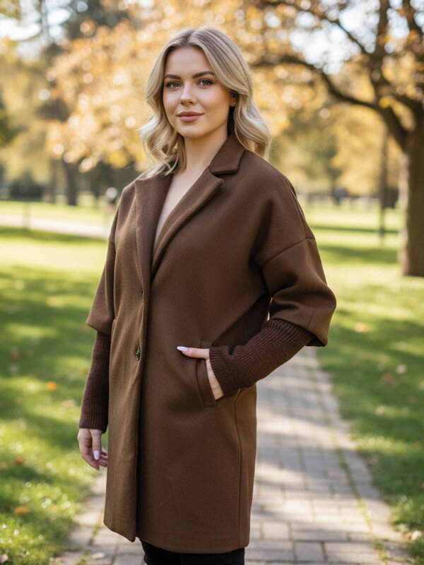Női barna kabát