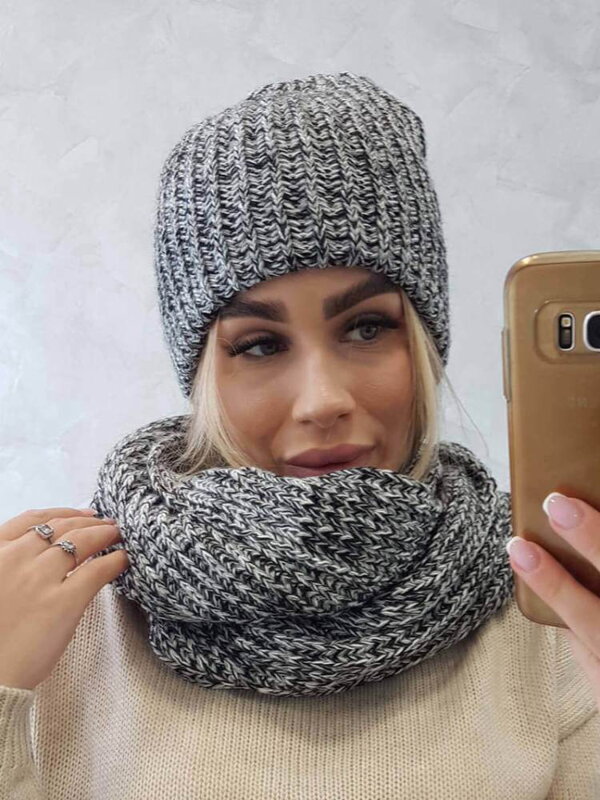 Női szett BONA K261 szürke+ fekete