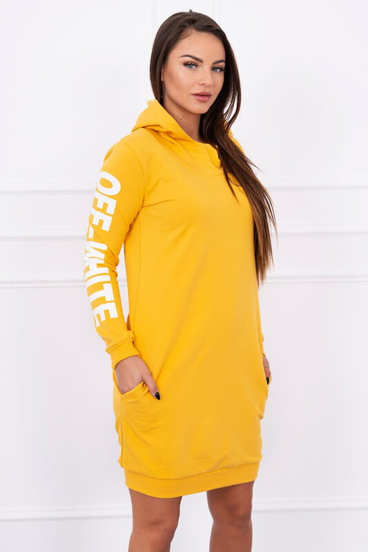 Sportos ruha 62072 OFF WHITE mustár színben Sportos ruha 62072 OFF WHITE mustár színben