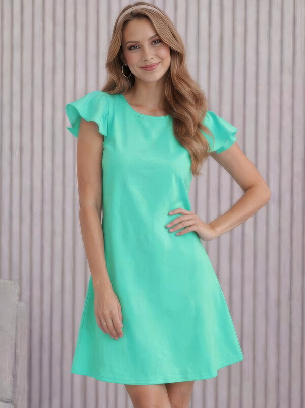 Dámske krátke mentolové šaty 