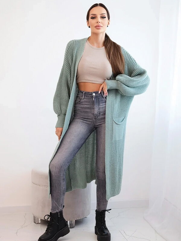 Oversize női kardigán IT-8 menta