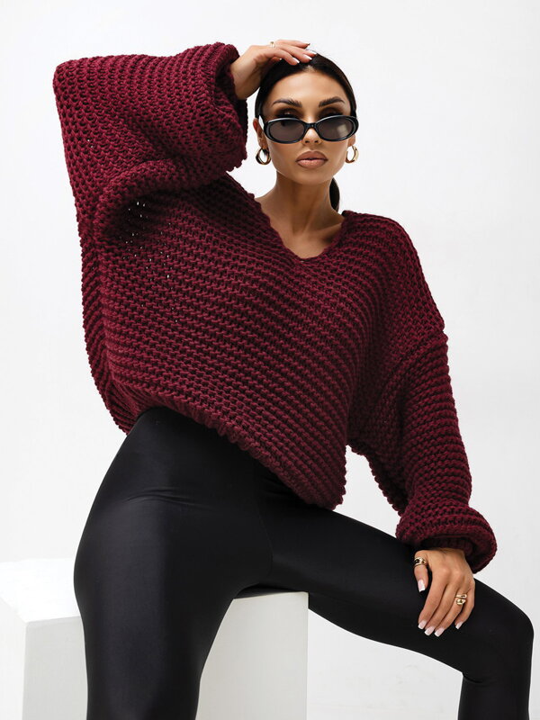 Dámsky sveter PATRICIA v bordo farbe