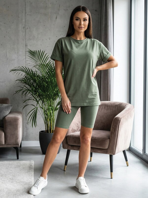 Kétrészes együttes VSB CASANDRA olivazöld színben