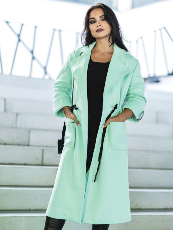 Női elegáns kabát VSB KLOE mentol