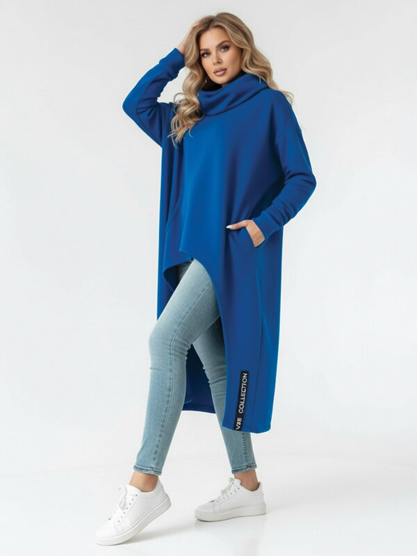 Hosszú női poncsó VSB_collection LONG kék