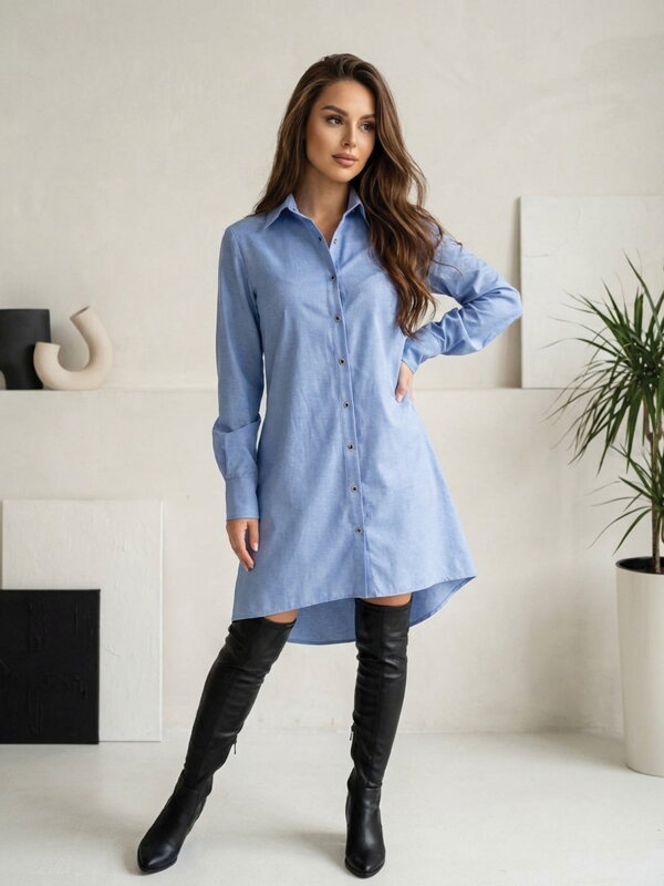 Elegáns női ing VSB GRÉTTA kék